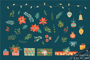 Merry Christmas! Vector collection, a Decorative Illustration by Nadia Grapes (Thumbnail 9 of 11)