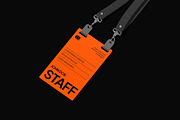 Conference Badge Mockup, an Advertising Mockup by Unerispace (Thumbnail 4 of 5)