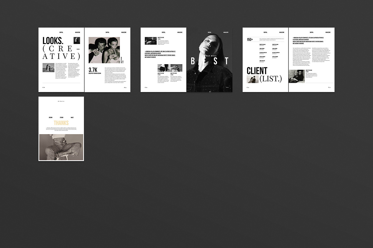 Digital Magazine Layout Template, a Magazine Template by NorthPeak (Photo 12 of 12)
