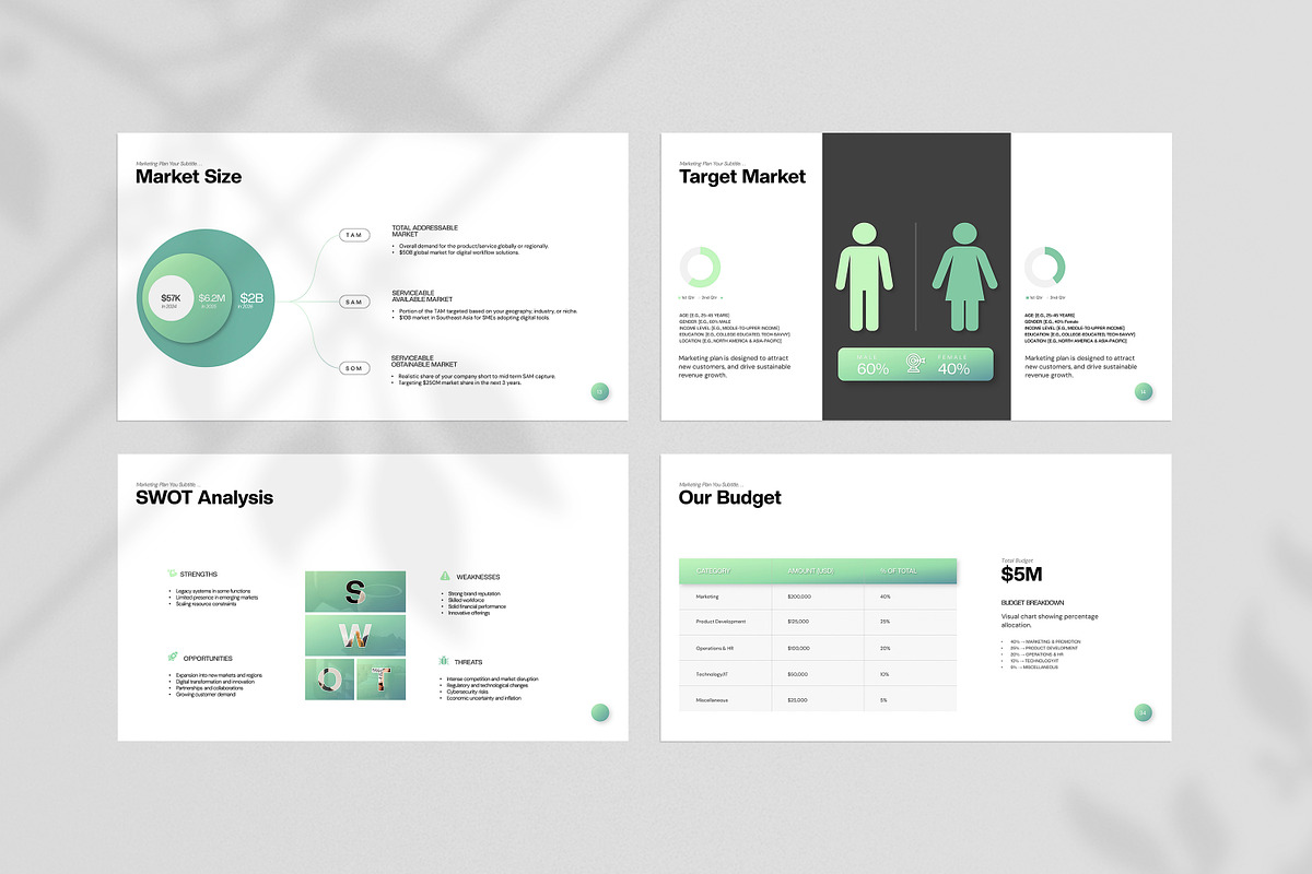 Simple Marketing Plan Template preview 4
