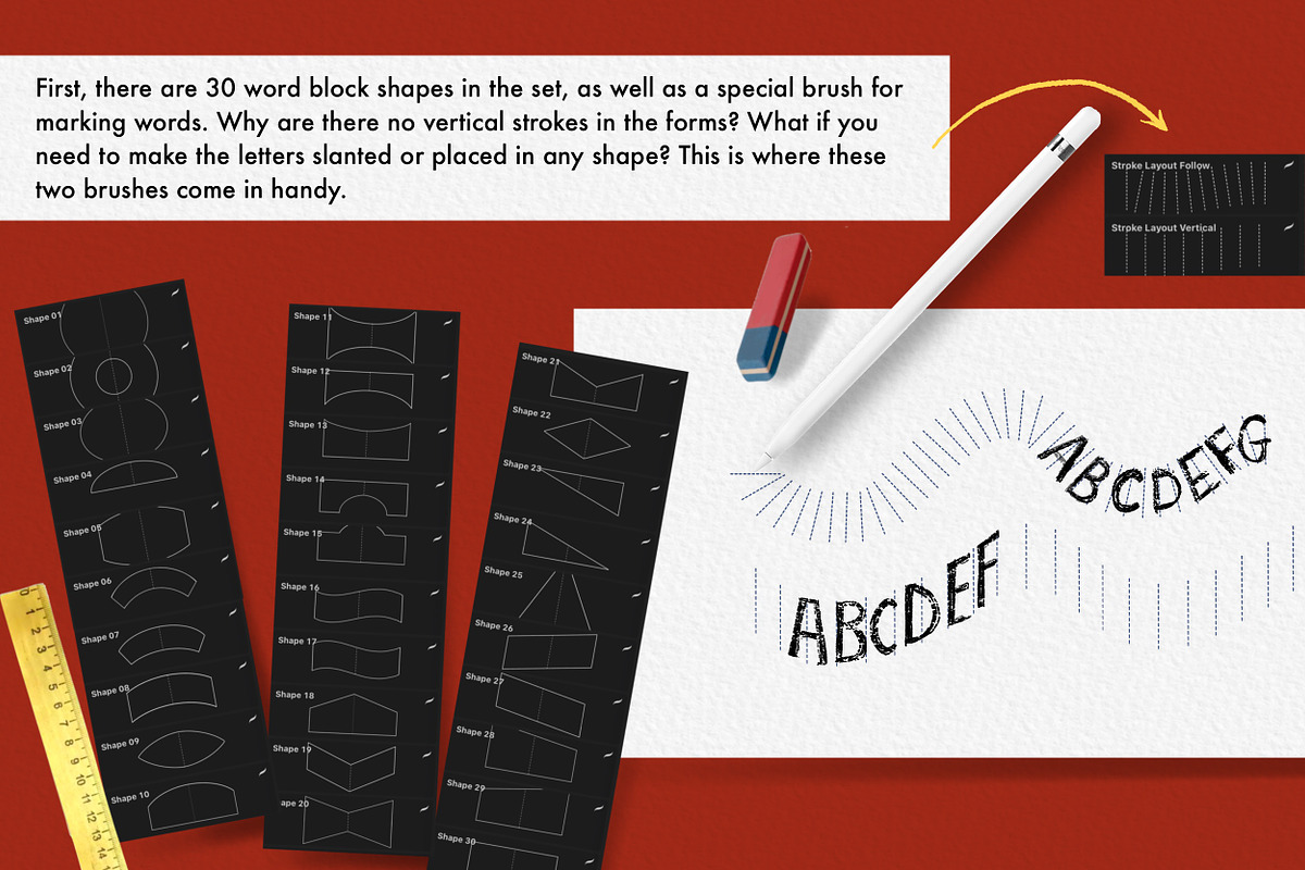 Lettering Assistant Grids & Schemes, a Brush Add-On by Letter Elfa Studio (Photo 3 of 9)