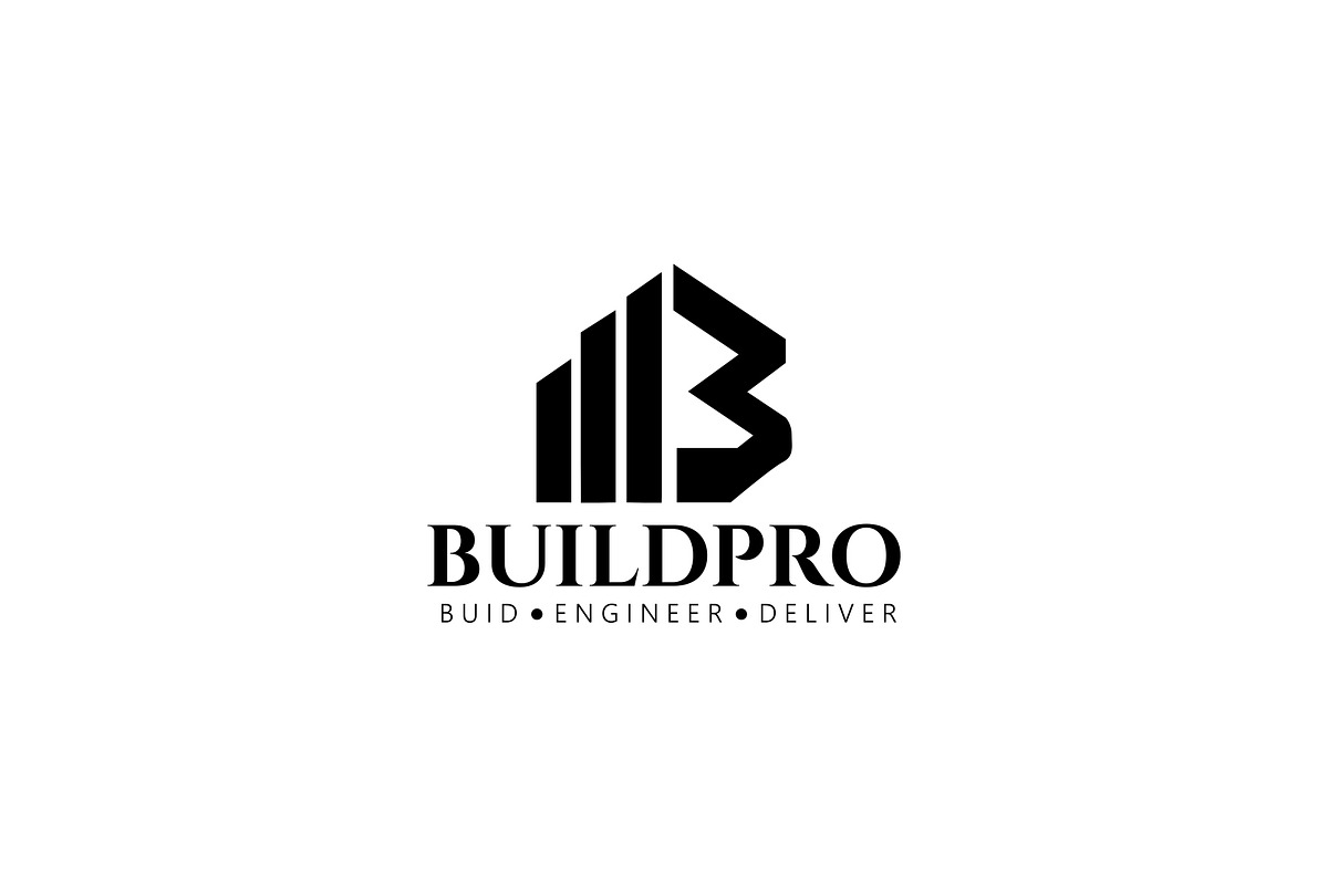BuildPro Construction Logo Template, a Branding & Logo Template by SANB (Photo 3 of 3)