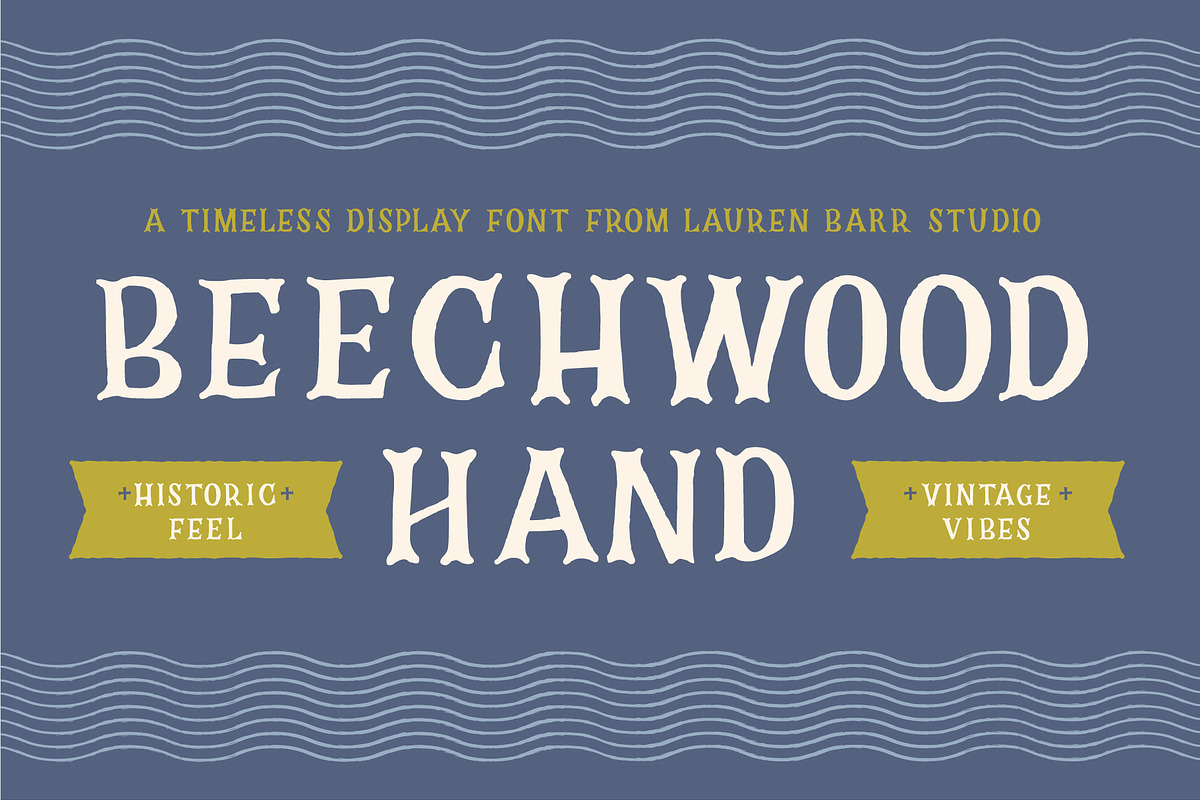 Beechwood Hand, a Serif Font by Lauren Barr Studio (Photo 1 of 6)