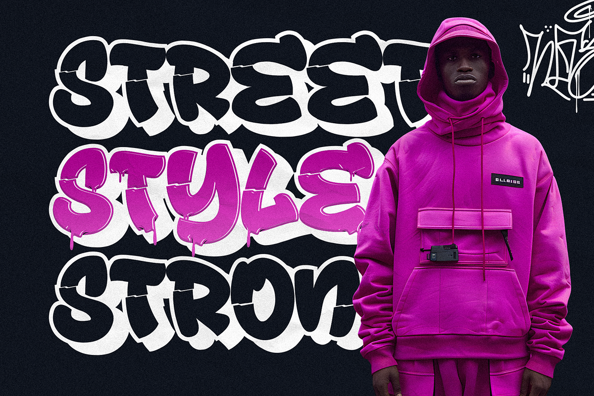 Drop Shade - Layered Melt Graffiti, a Font by figuree studio (Photo 3 of 10)