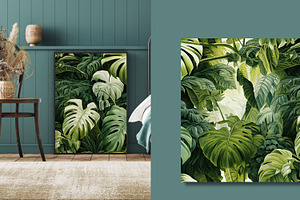 Tropical Forest Landscape Mural