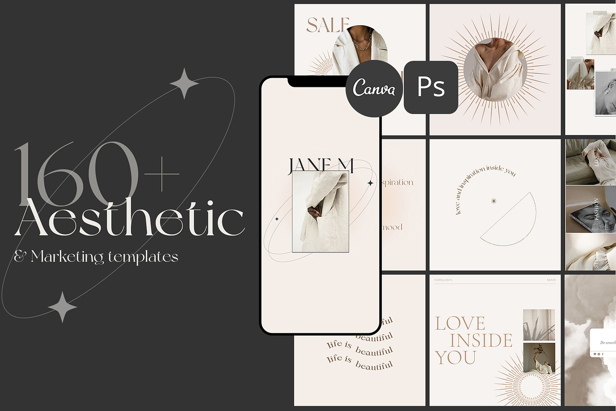 BUNDLE Instagram 1000+, a Social Media Template by Simple có (Photo 10 of 29)