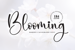 Blooming Script Font