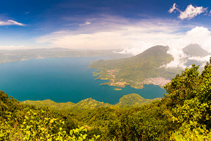 Panoraramic View Of Lake Atitlan, a Nature Photo by THP Creative