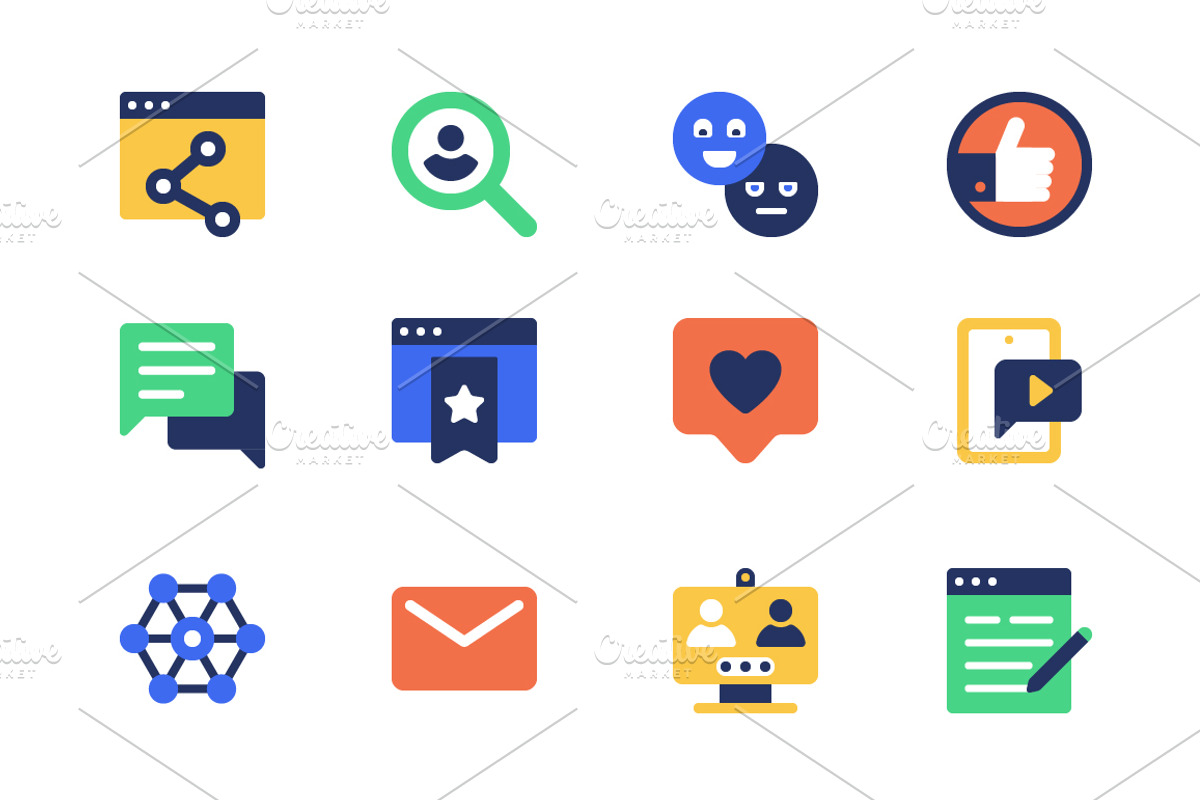 Flat Web Icons Pack, a Duotone Icon by alexdndz (Photo 21 of 29)