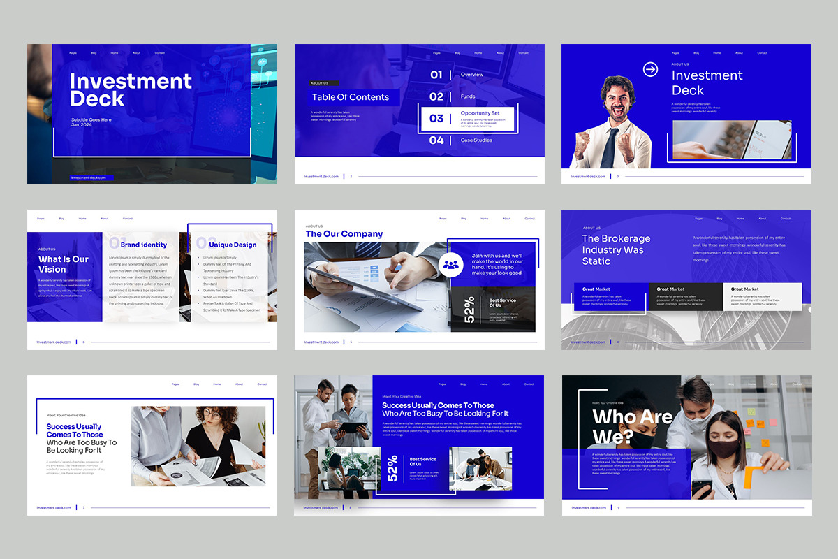 Investment Deck Google Slides, a Presentation Template by Stock Shape (Photo 3 of 4)