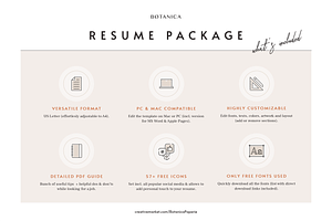 Creative Resume Design For MS Word