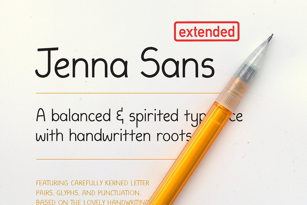 Jenna Sans (Extended License), a Sans Serif Font by Shovel & Sandbox