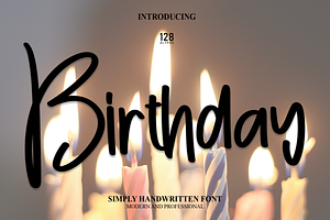 Birthday Script Font