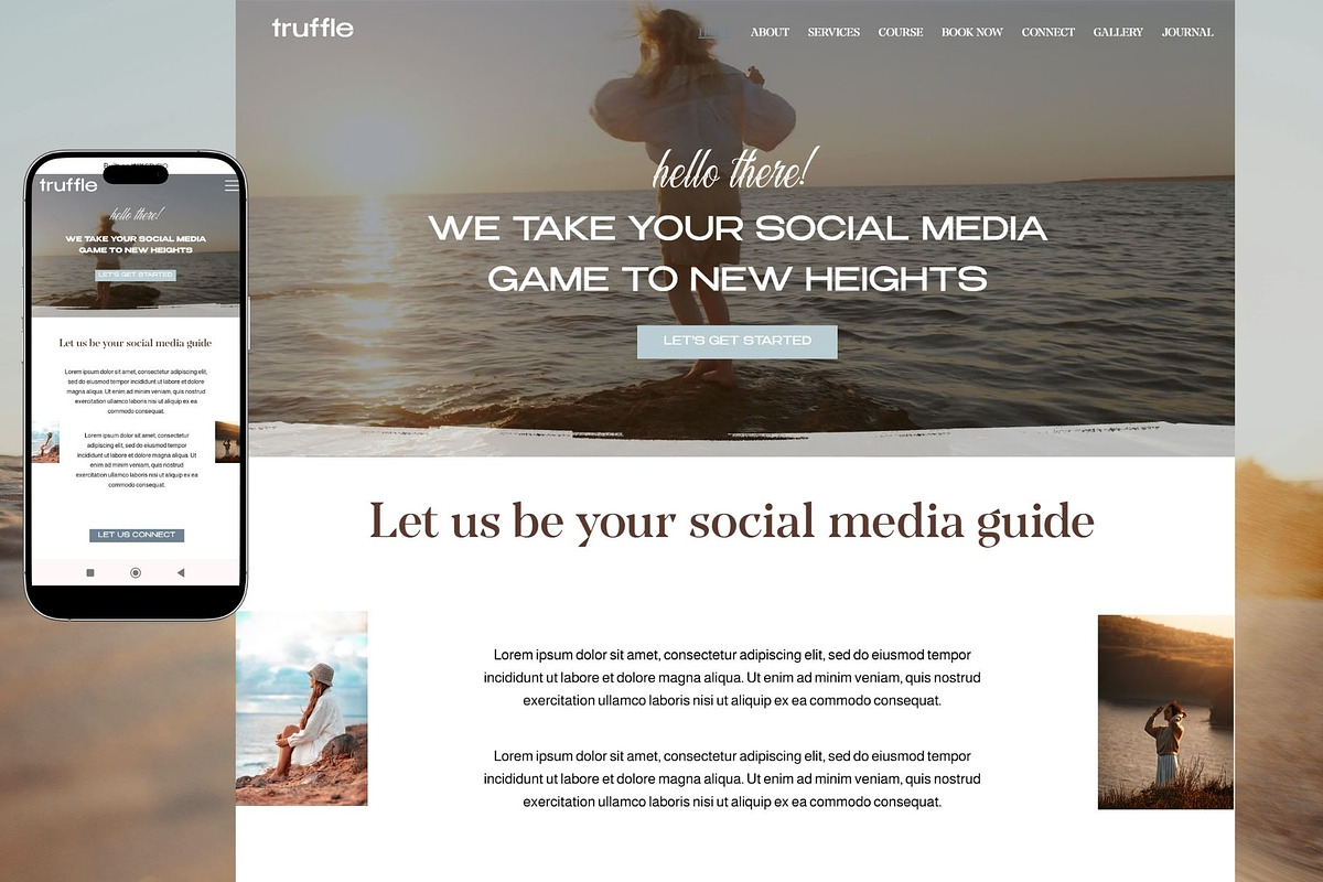 Social Media Wix Website Template, a Wix Template by Deepa Template Studio (Photo 2 of 16)