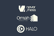Geometric Logo Template Vol 9, a Solid Icon by Tekuni (Thumbnail 8 of 10)