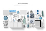 06_Blue and Silver Christmas Scene, a Books & Magazine Mockup by Kzara Visual Concepts (Thumbnail 3 of 7)