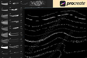 120 Procreate liquid white brushes, a Brush Add-On by DrawingStoryShop (Thumbnail 4 of 7)