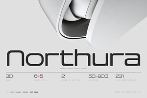 Northura - Modern Sans, a Sans Serif Font by HipFonts