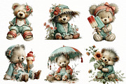Whimsical SUmmerTeddy Bear Clipart, an Illustration by Designworld (Thumbnail 5 of 5)