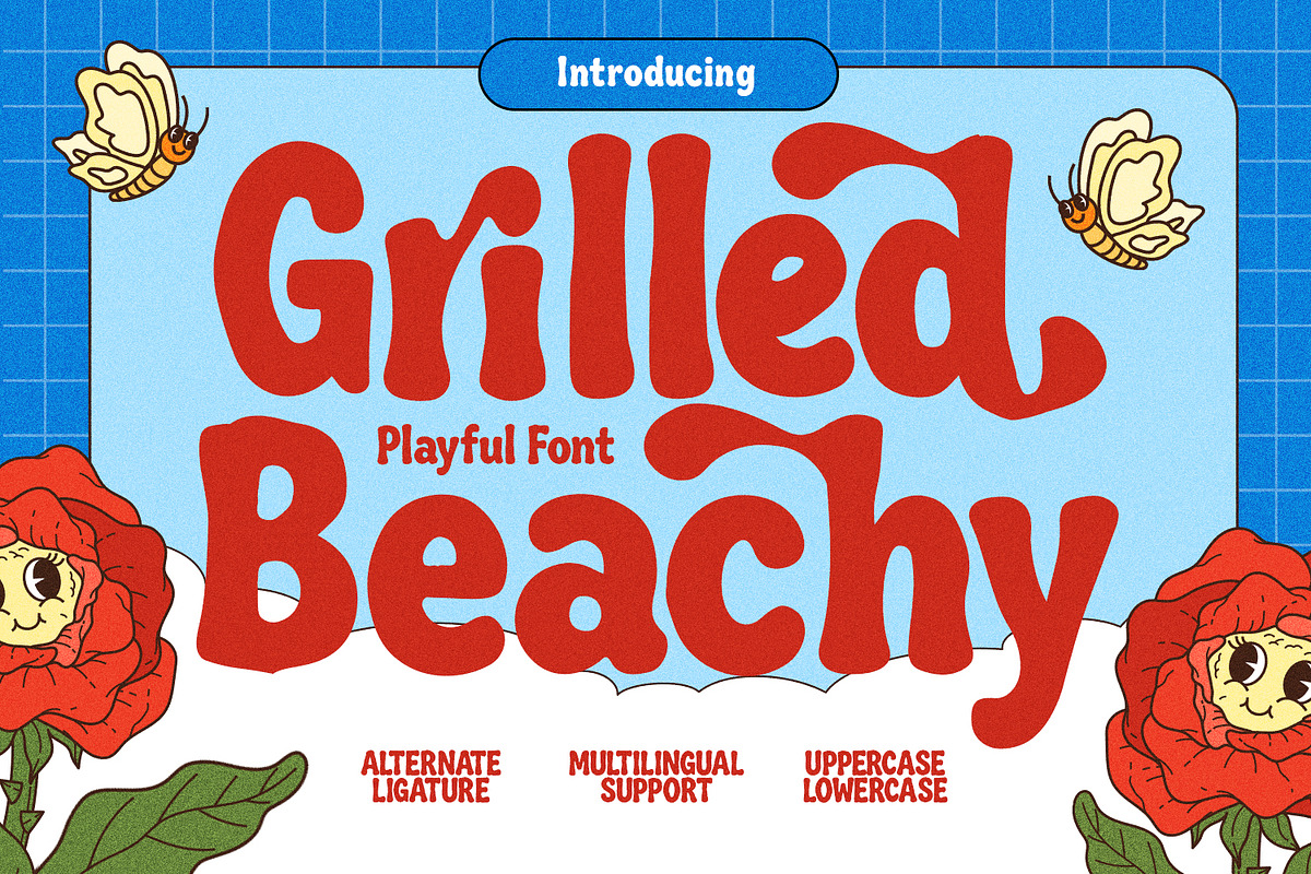 Grilled Beachy Playful Retro Display, a Sans Serif Font by Maulana Creative (Photo 1 of 7)
