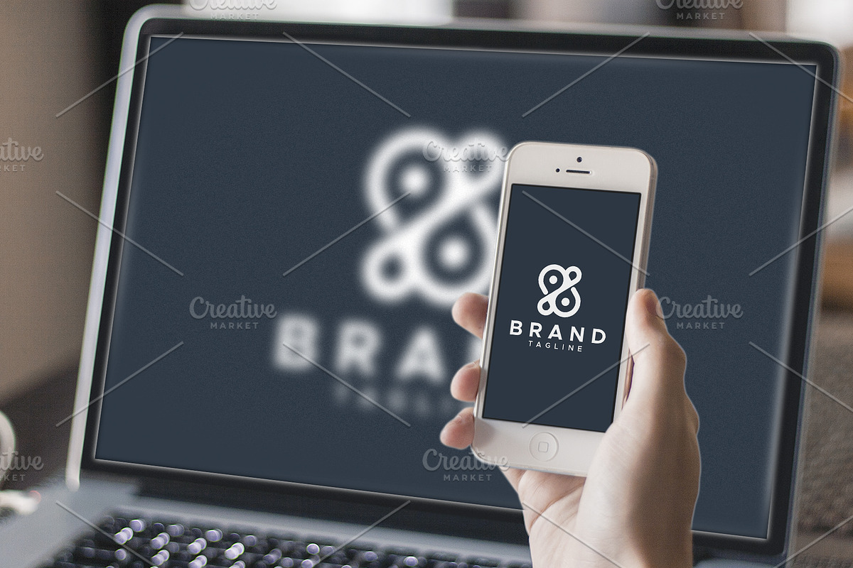 Infinity pin droplet logo design, a Branding & Logo Template by Amadul11 (Photo 5 of 5)