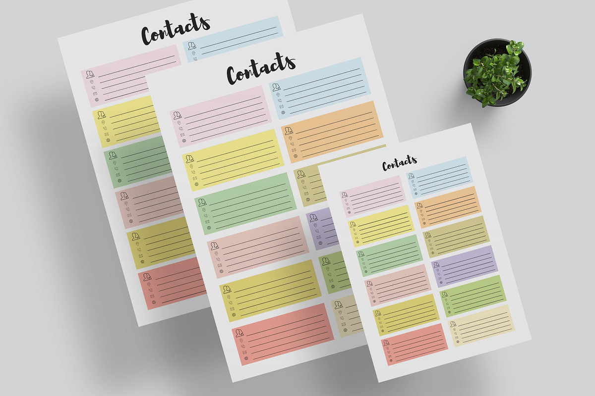 Contact Information Sheet, a Stationery Template by Amit Debnath (Photo 6 of 7)