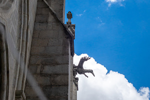 Gargoyle view from the Basilica of the National Vow in Quito, an Architecture Photo by GoodGoods