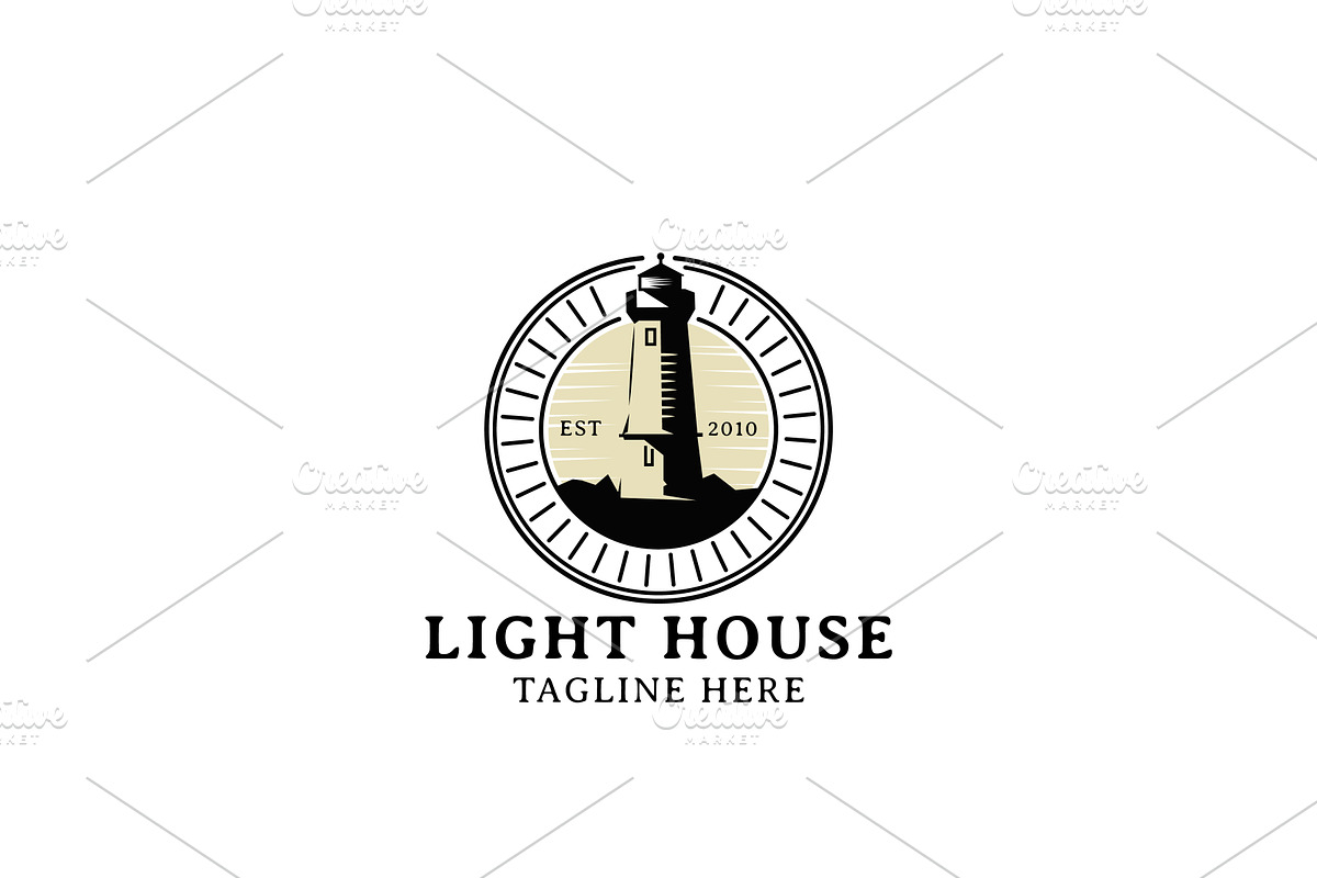 Lighthouse Logo Design Inspiration, a Branding & Logo Template by AlvinStd