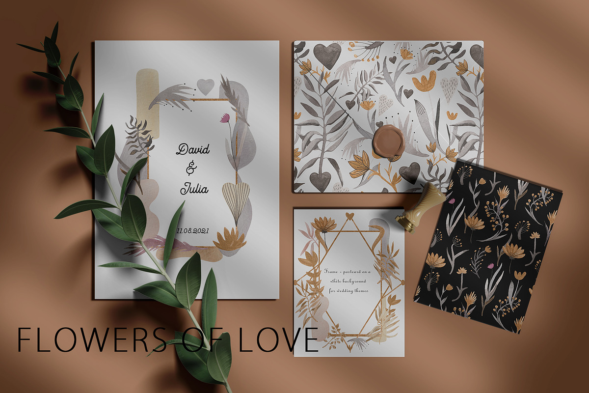 Flowers of love, a Decorative Illustration by Design X0 (Photo 3 of 11)