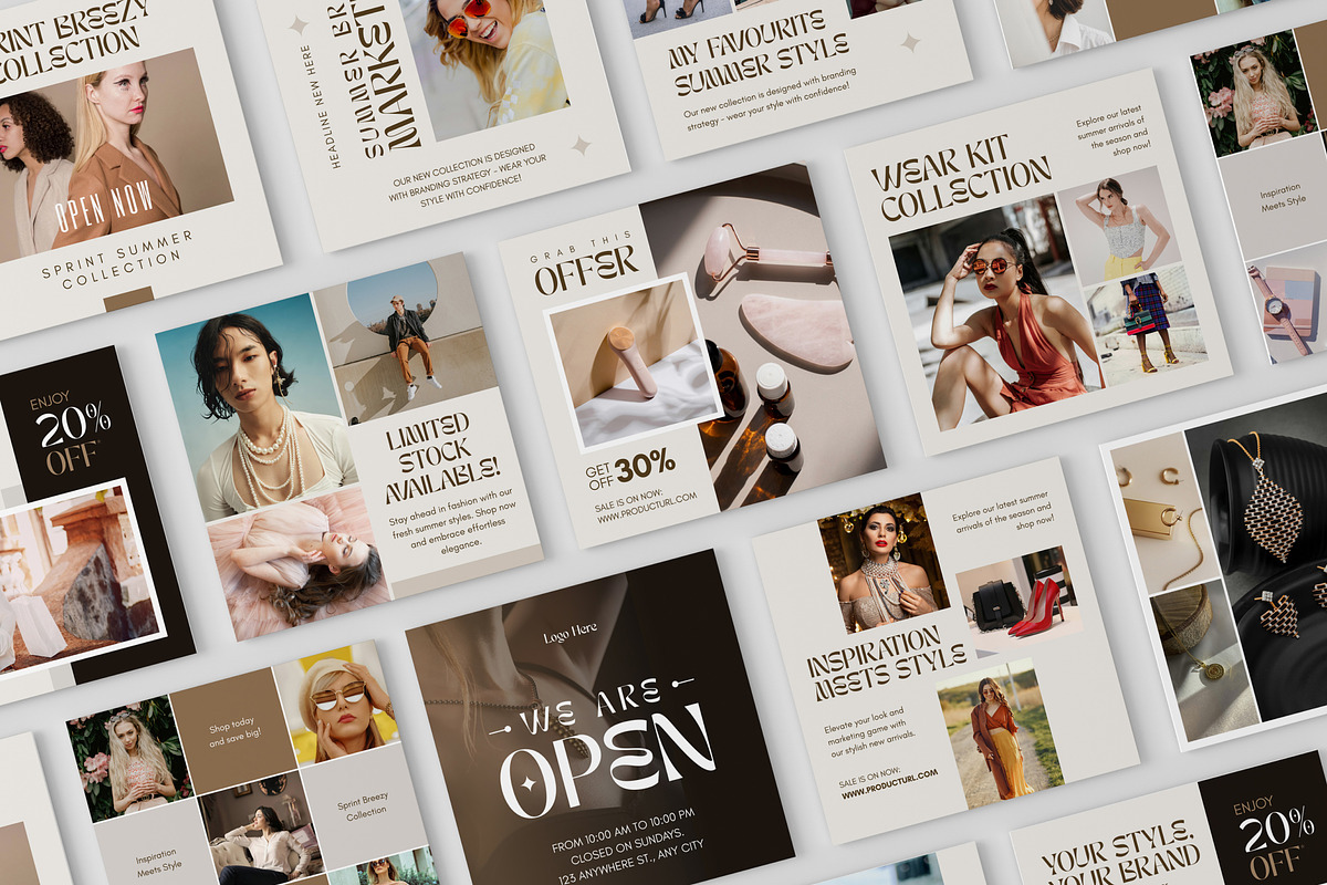 Instagram Post Template Social Media, a Social Media Template by Miyaji75 (Photo 3 of 10)