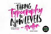 Avallon OpenType-SVG Font, a Font by Sam Parrett (Thumbnail 5 of 8)
