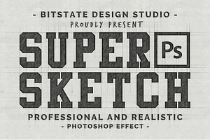 Super Sketch - Photoshop Action