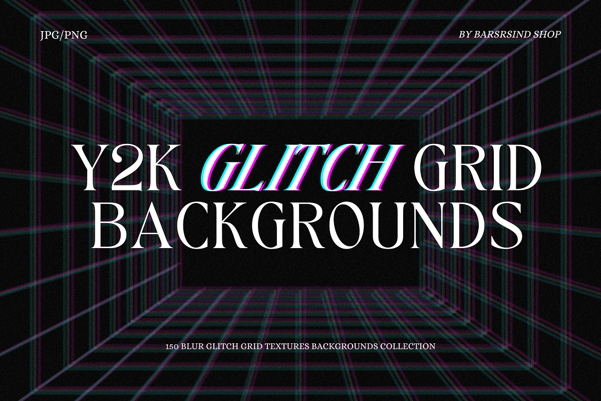 Y2K Glitch Grid Backgrounds, a Background Graphic by barsrsind (Photo 1 of 10)