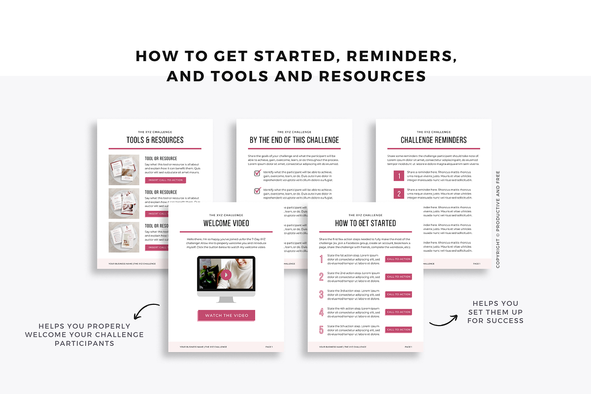 7-Day Lead Magnet Challenge Bundle, an Email Template by ProductiveandFree (Photo 6 of 19)