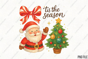 Tis the Season Christmas PNG, an Illustration by CraftArtStudio