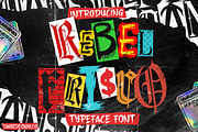 REBEL FRISCO Graffiti Urban Y2k Font, a Blackletter Font by dansdesign (Thumbnail 1 of 6)