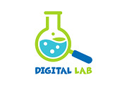 Digital Lab Logo | Science logo, a Branding & Logo Template by Master Design (Thumbnail 1 of 2)