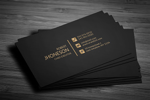 Golden Business Card