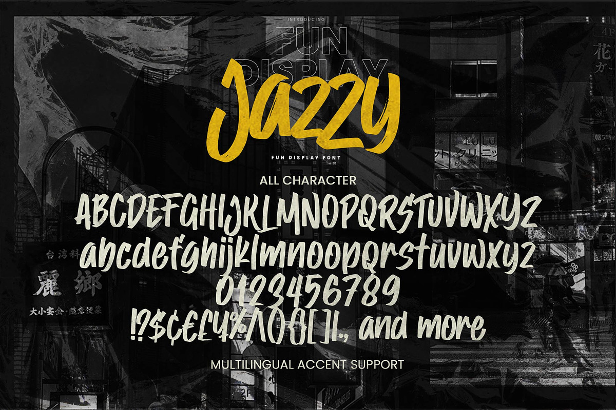 Jazzy – Fun Display Font, a Handwritten Font by Gassstype (Photo 3 of 8)
