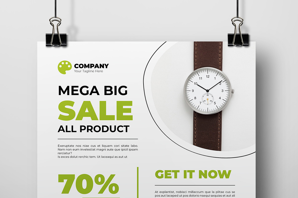 Product Sale Flyer Template, a Flyer Template by MightyDesign (Photo 4 of 8)