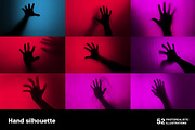 Hand silhouette. 52 images, a Background Graphic by Handmadefont (Thumbnail 2 of 12)