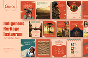 Indigenous People Instagram Template, a Templates & Theme by Sooni Gaad (Thumbnail 1 of 6)