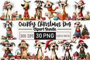 Quirky Christmas Dog Clipart, an Illustration by Black Bird Studio (Thumbnail 1 of 6)