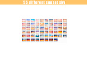 55 sunset sunrise Sky Overlays, a Layer Style Add-On by OverlayBox (Thumbnail 4 of 5)
