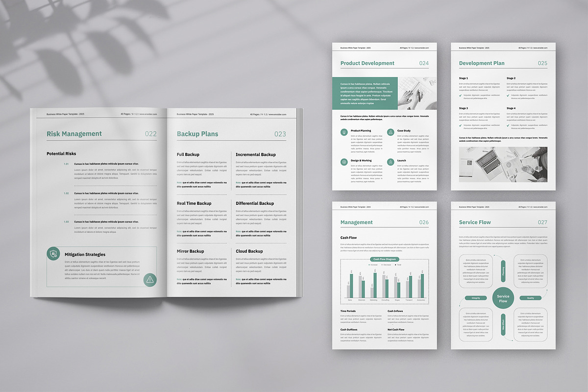 Whitepaper | Canva, Word, InDesign, a Brochure Template by Orcshape Studio (Photo 9 of 17)