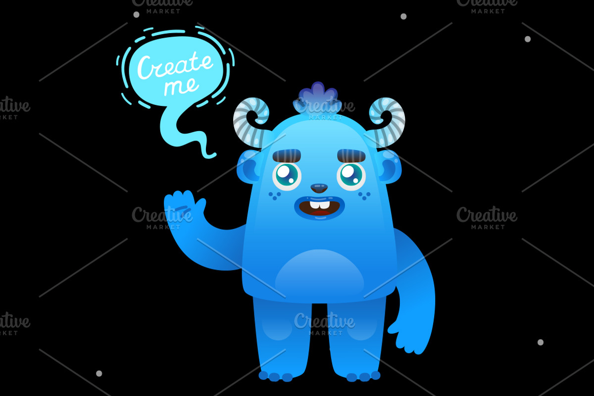 Funny monster creation kit, an Object Illustration by nenochka (Photo 1 of 4)