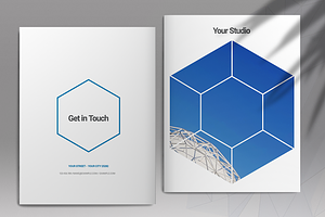 Blue Business Brochure Template