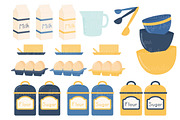 Navy & Yellow Baking Vectors, an Illustration by Amanda Ilkov (Thumbnail 4 of 4)