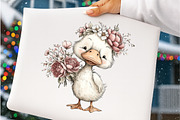 whimsical spring goose clipart, an Illustration by GatewayDesign (Thumbnail 6 of 7)