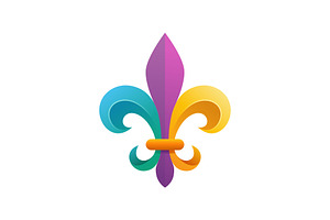 Playful Fleur De Lis Logo Design, a Branding & Logo Template by Buqancreative